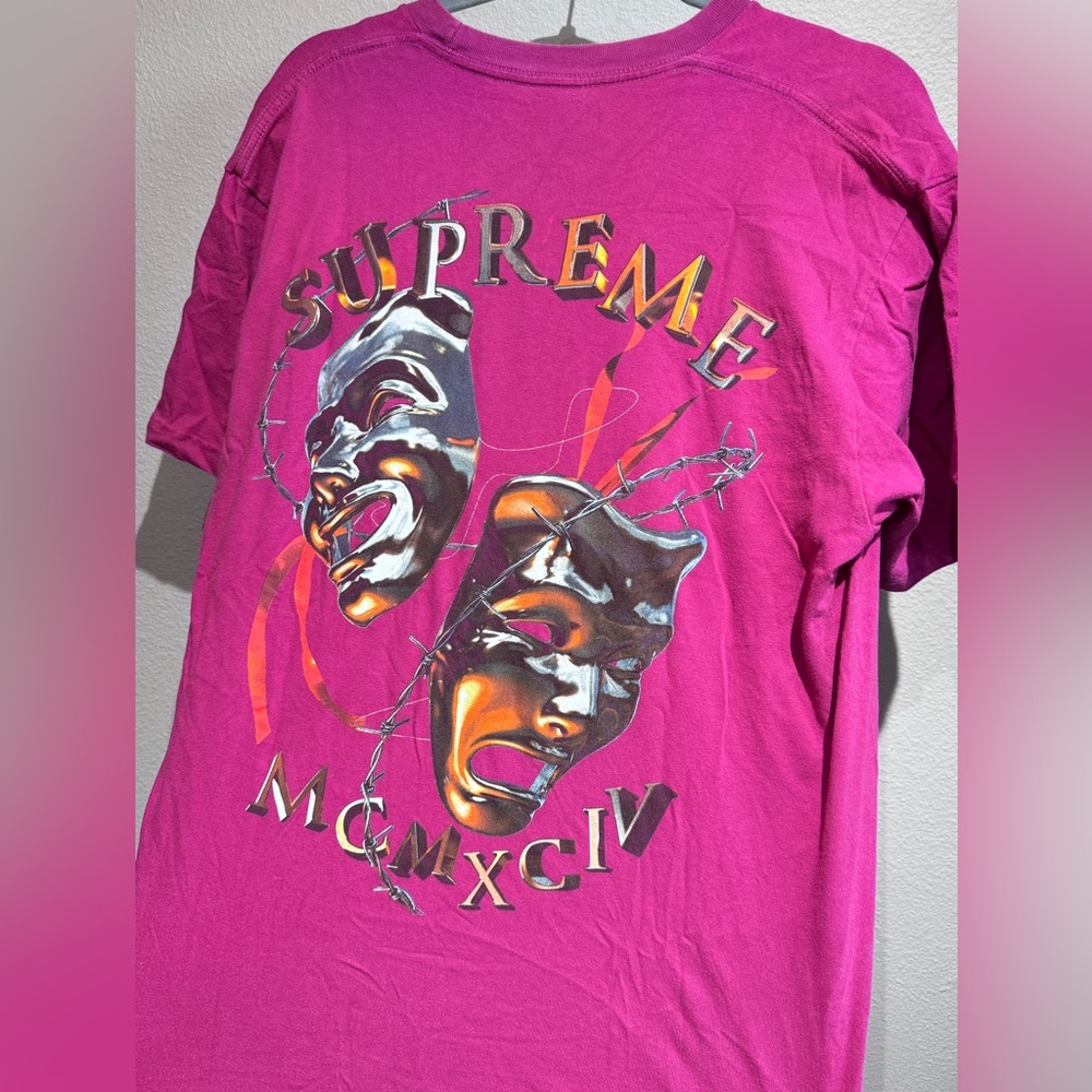 Supreme Pink Graphic Short Sleeve Tee